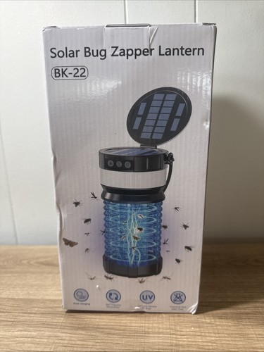 Solar bug zapper lantern 22 - zapper, bk-22