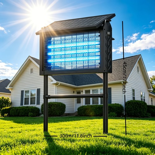 Solar powered square ground - solar-powered, in-ground